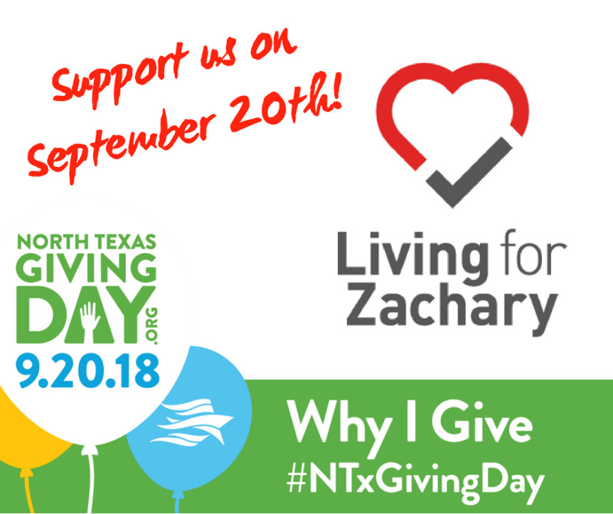 3 Reasons to Donate on North Texas Giving Day! Living For Zachary